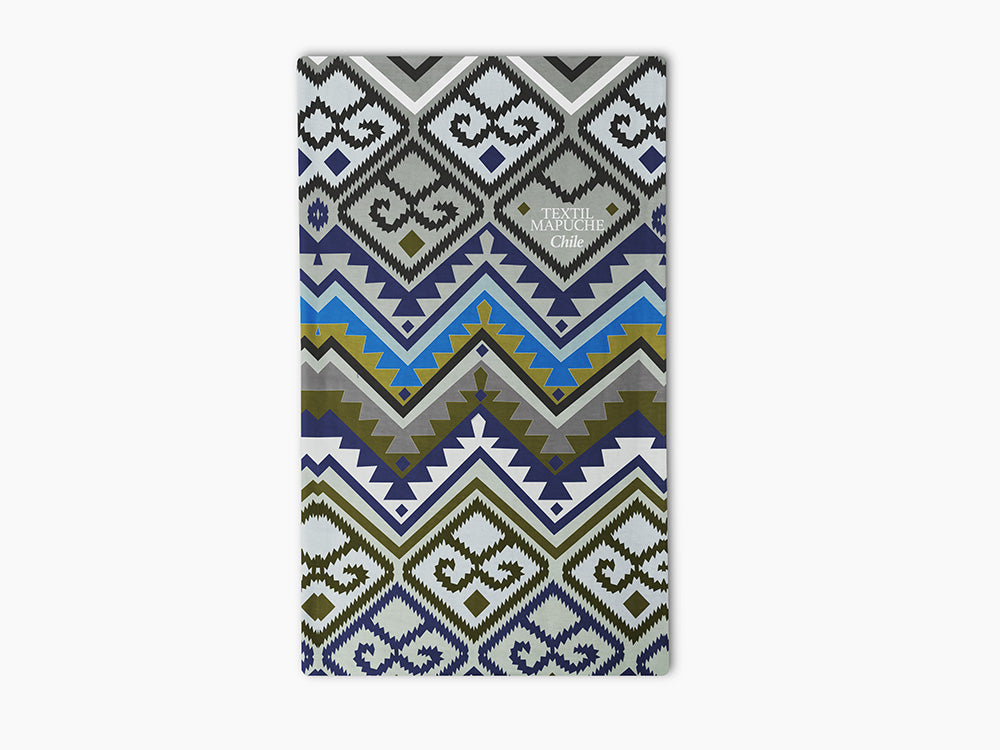 Bandana Textil Mapuche Azul