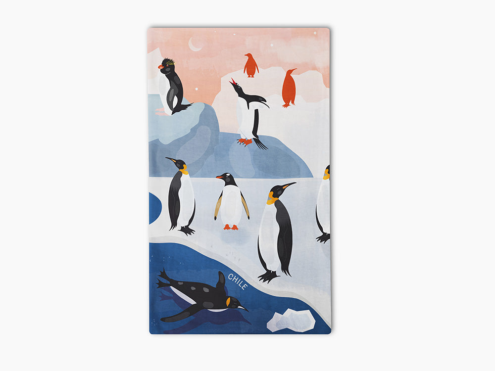 Bandana Pingüinos y Atardecer