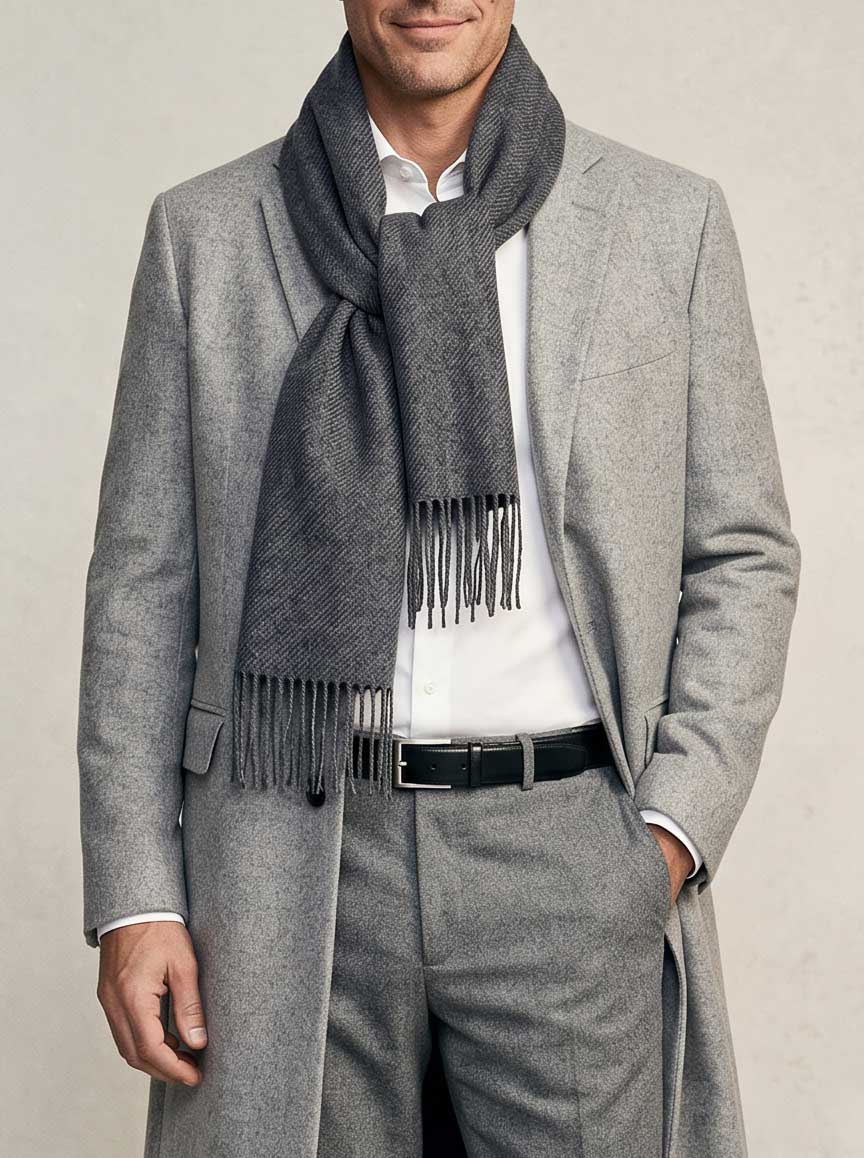 Bufanda Baby Alpaca Gris | Vuelvo al Sur