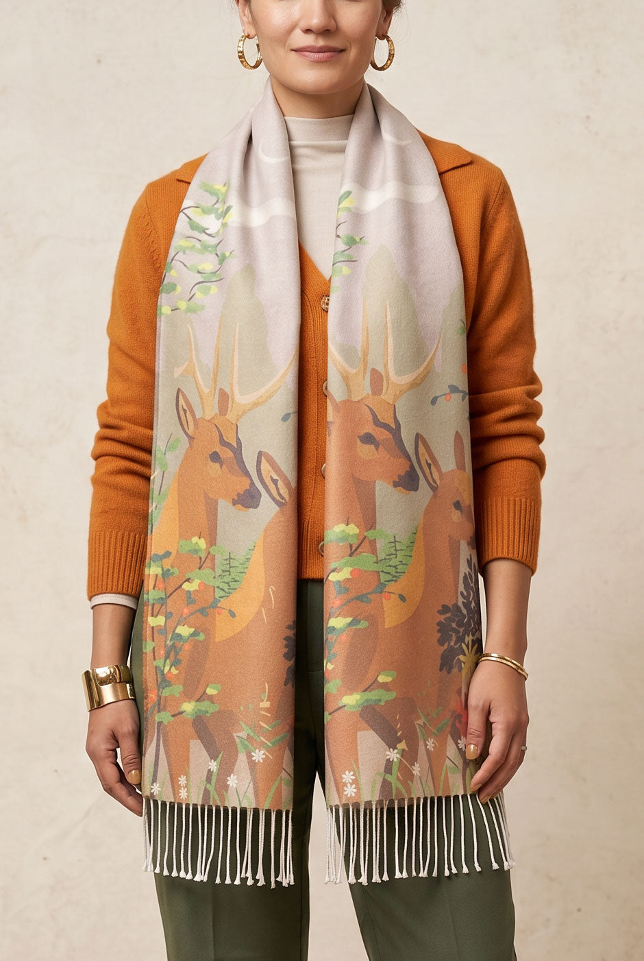 Scarf with Alpaca Portento de Huemules