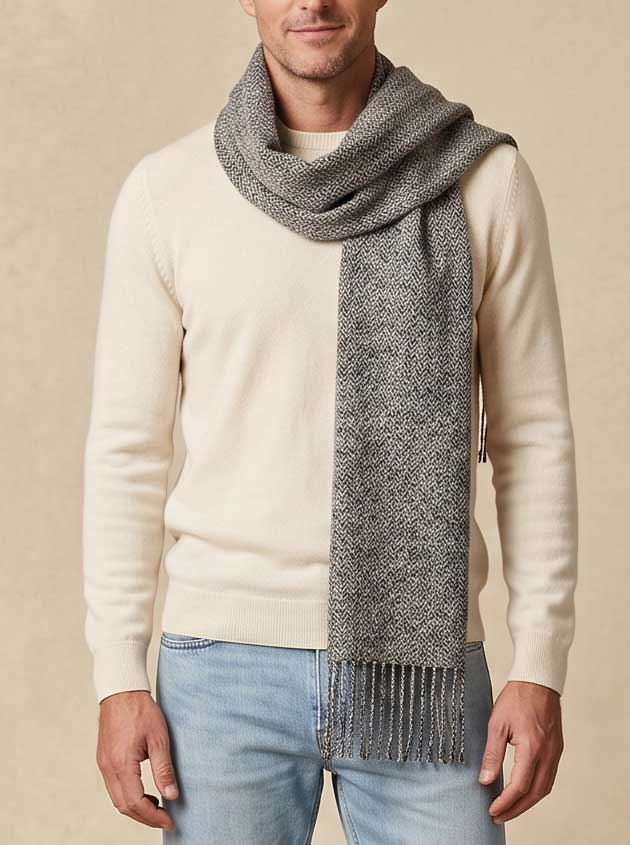 Bufanda Baby Alpaca Jaspeado | Vuelvo al Sur