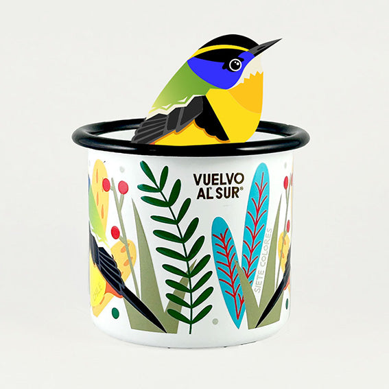 Seven Colors Enamel Bowl