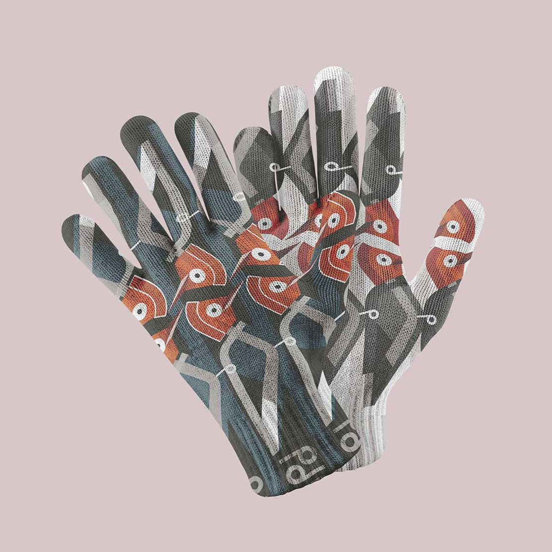 Black Carpenter Gloves - Double Design
