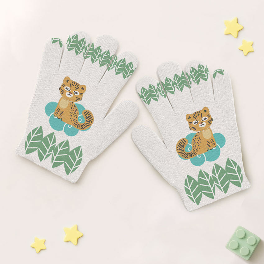Guantes Print Infancia Gatito Guiña