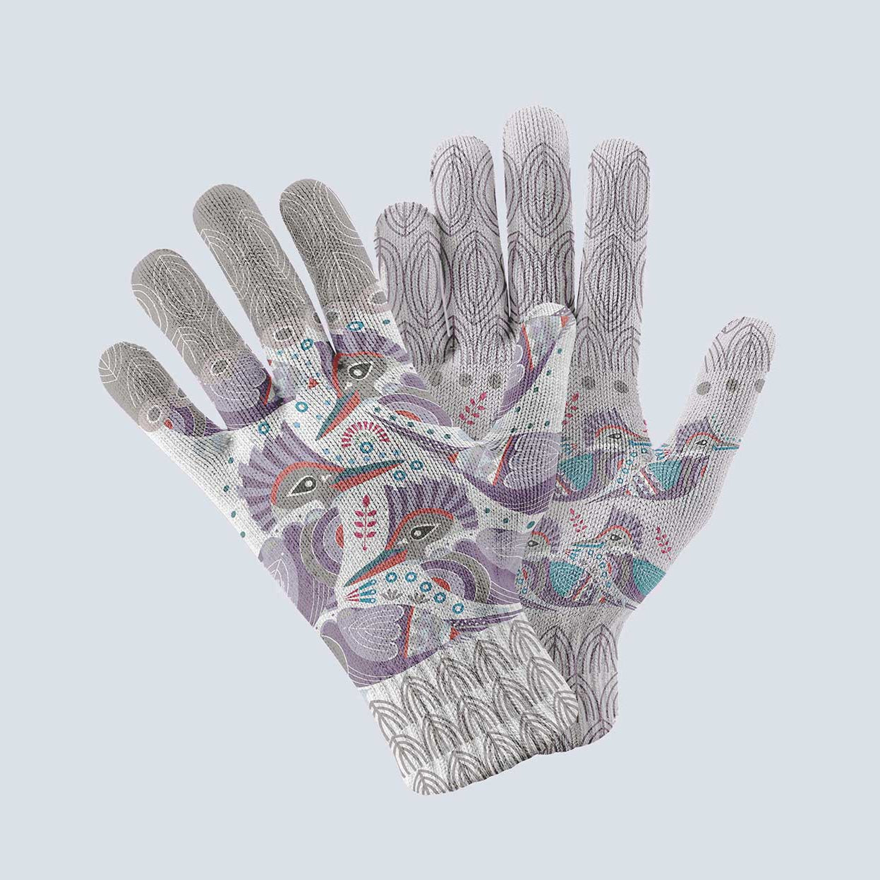 Kingfisher Print Gloves