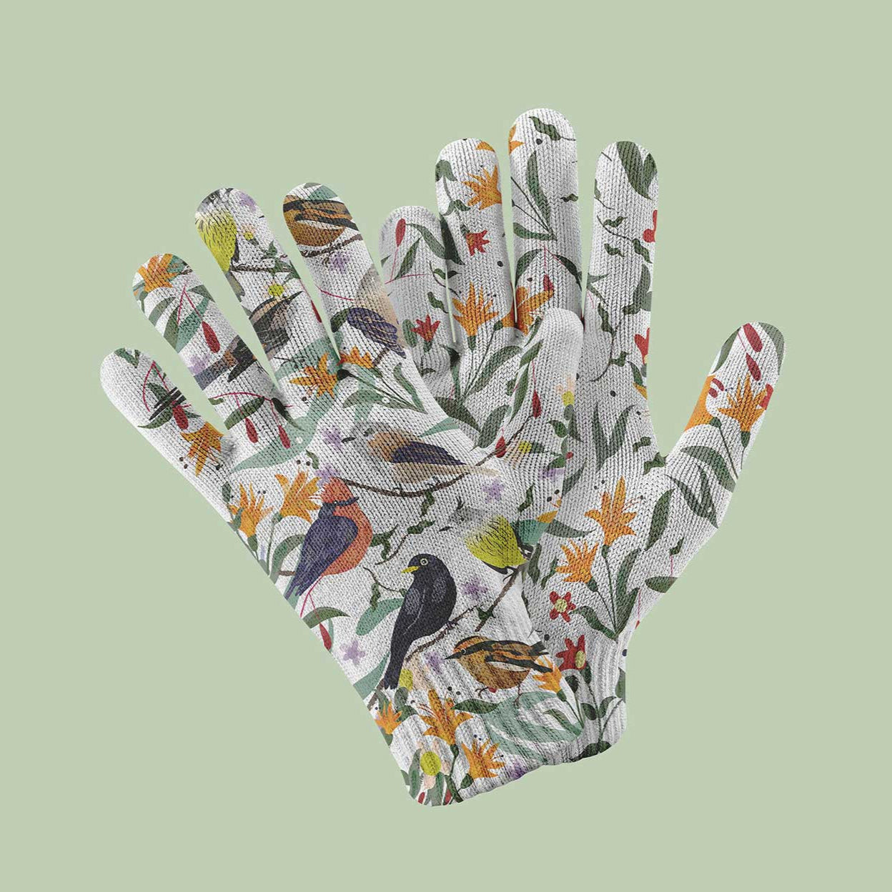 Gloves Small Birds of Chile - Double Design