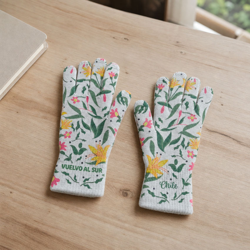 Guantes Pequeñas Aves de Chile - Doble Diseño