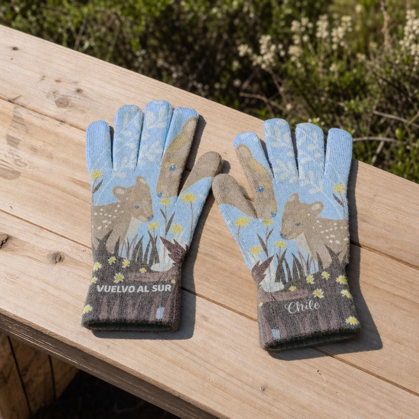 Guantes Pudúes en la Noche - Doble Diseño