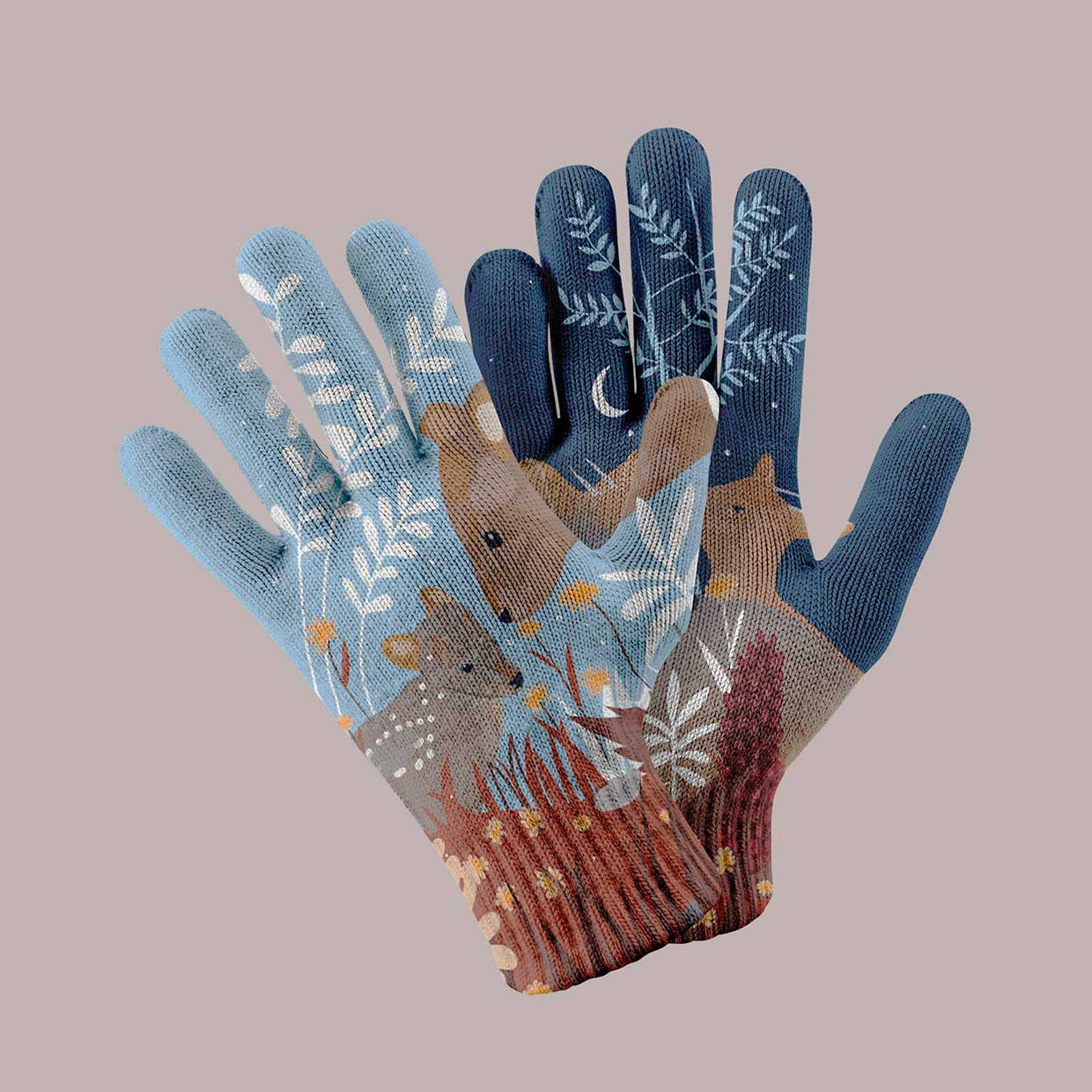 Pudus Gloves at Night - Double Design