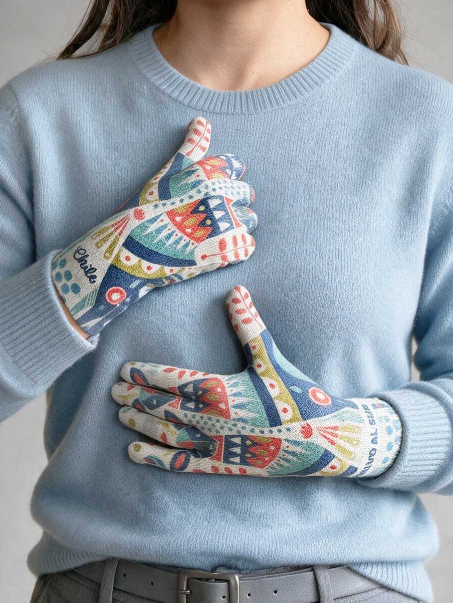 Guantes Huemul Azul- Doble Diseño