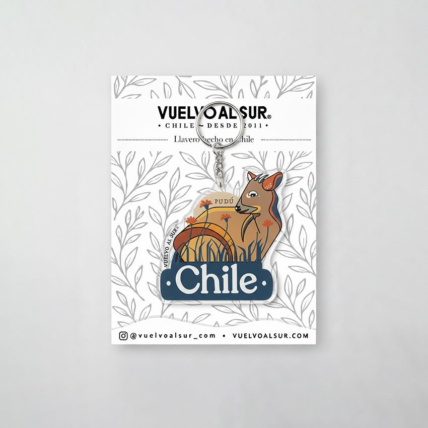 Llavero Acrílico Pudú