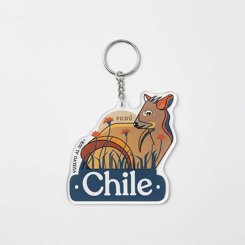 Llavero Acrílico Pudú