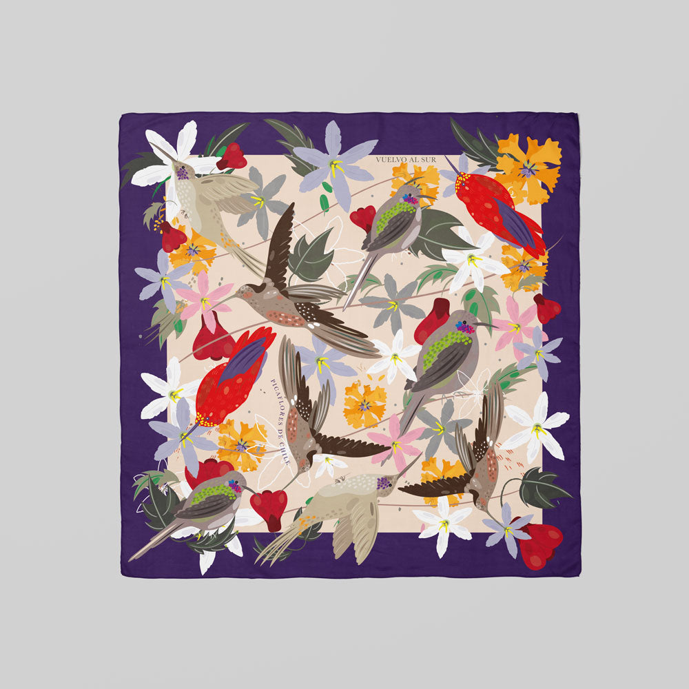 Chili Hummingbird Scarf 80