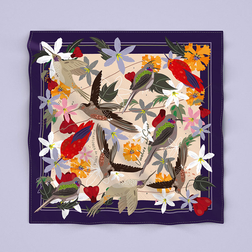 Chili Hummingbird Scarf 60