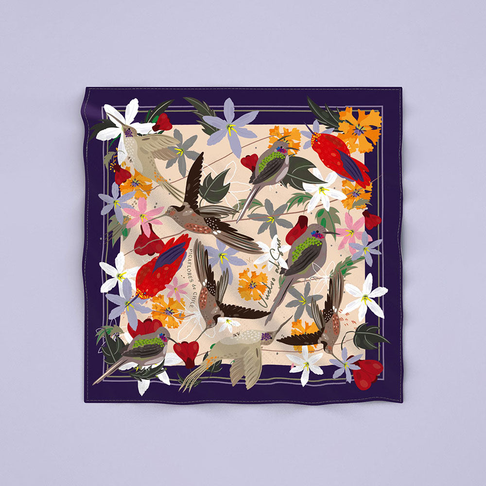 Chili Hummingbird Scarf 60