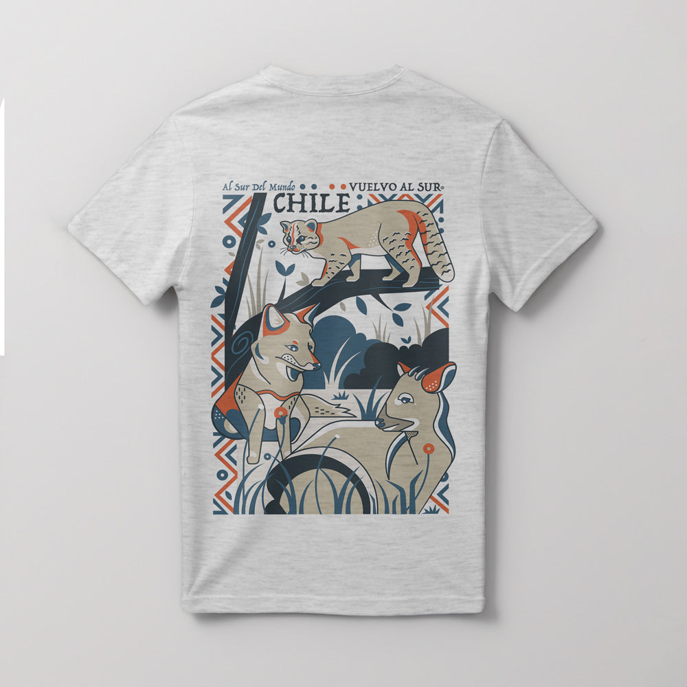 Polera Hombre Bosques de Chile Espalda