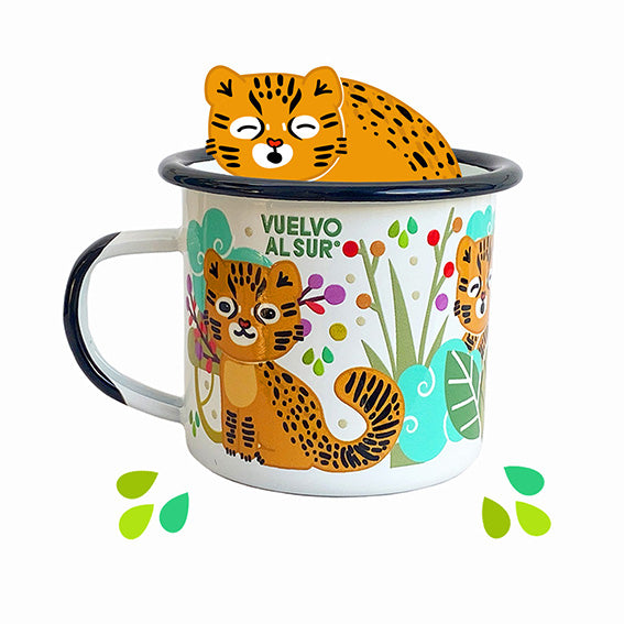 Güiña Kitten Enamel Bowl