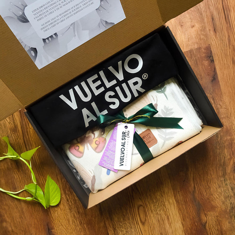 Ruana con Alpaca Sueño de Mariposas