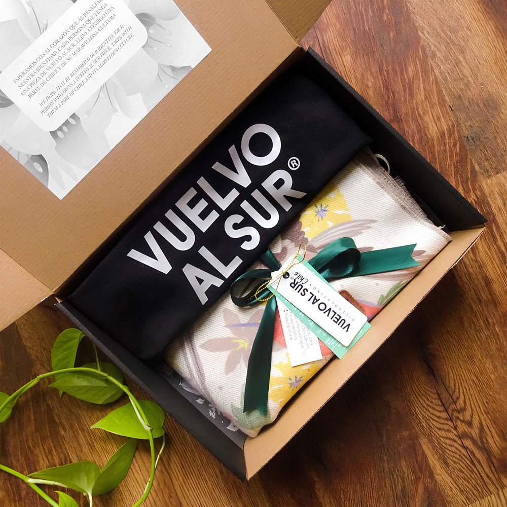 Ruana con Alpaca Picaflores de Chile