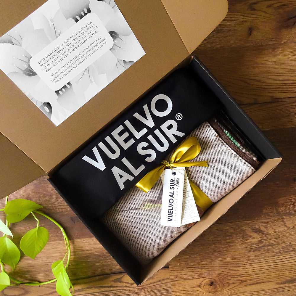 Ruana con Alpaca Caiquenes del Sur