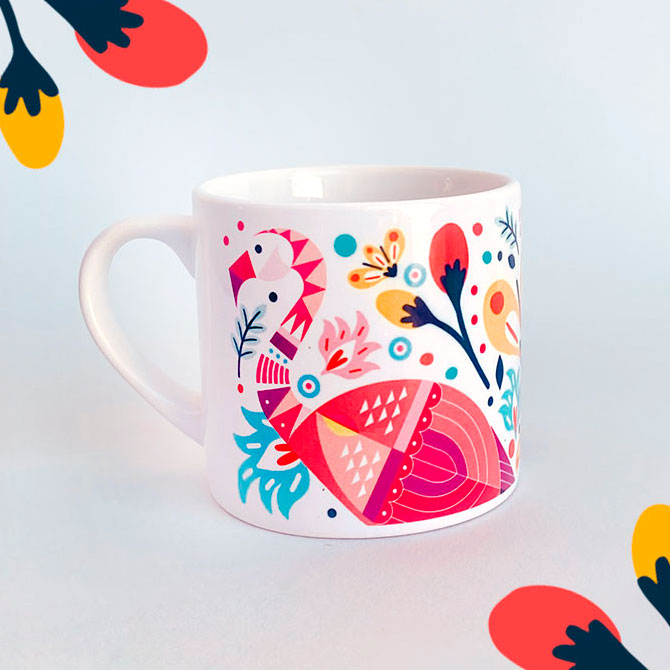 Chilean Flamenco Coffee Cup