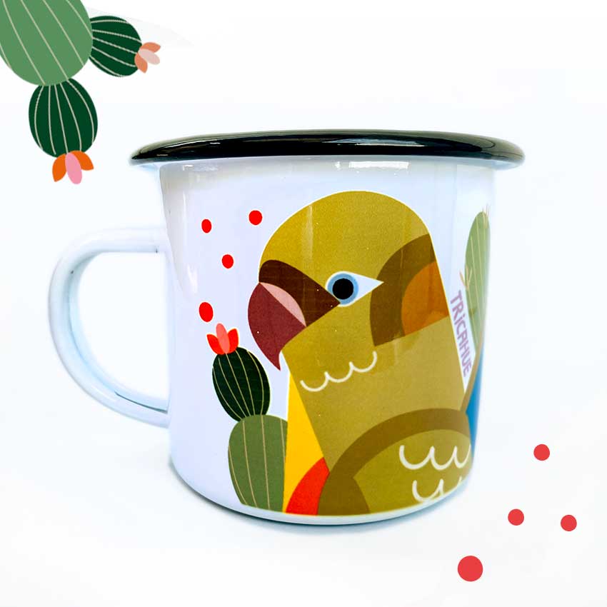 Tazón Enlozado Lorito Tricahue