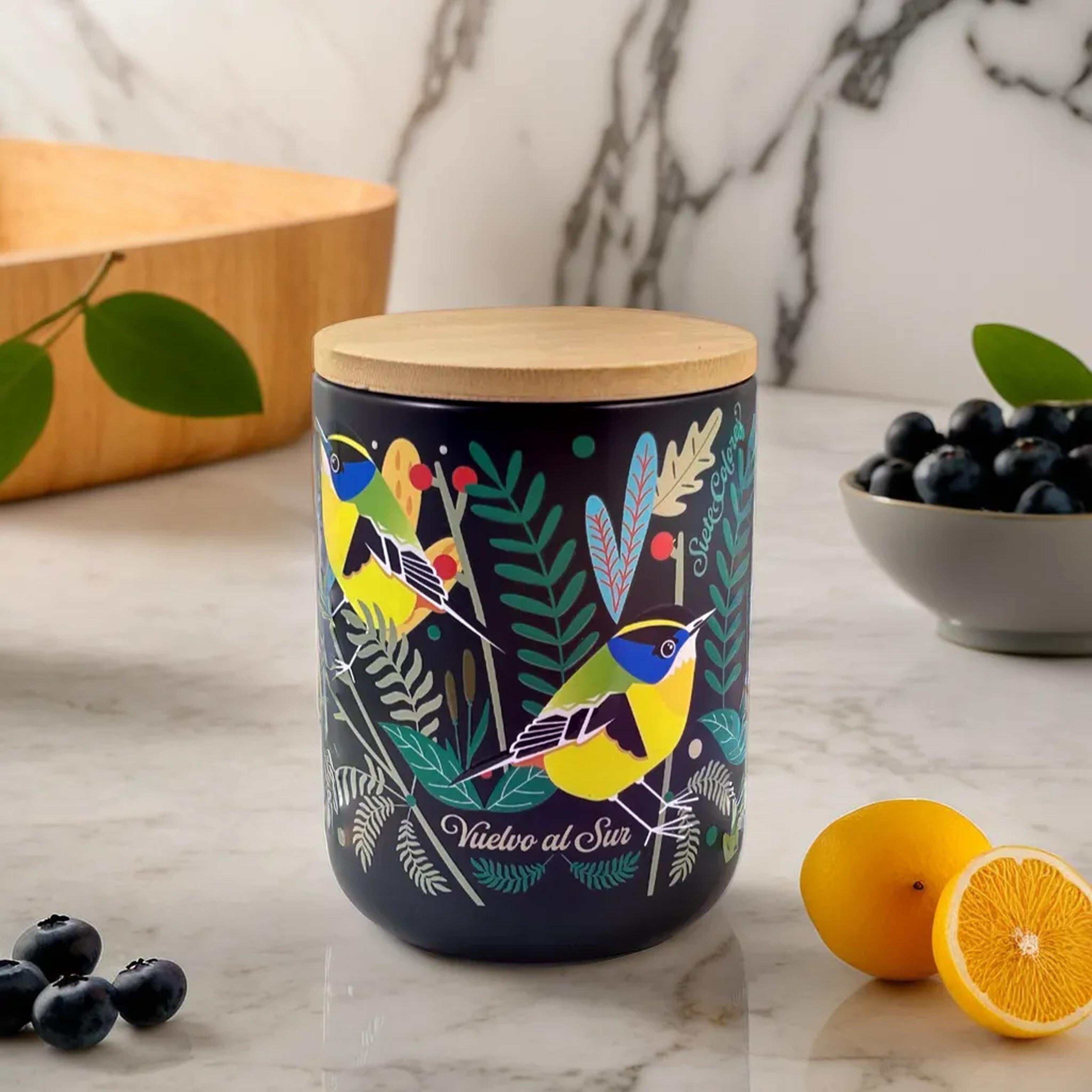 Frasco Humedal Siete Colores Negro M