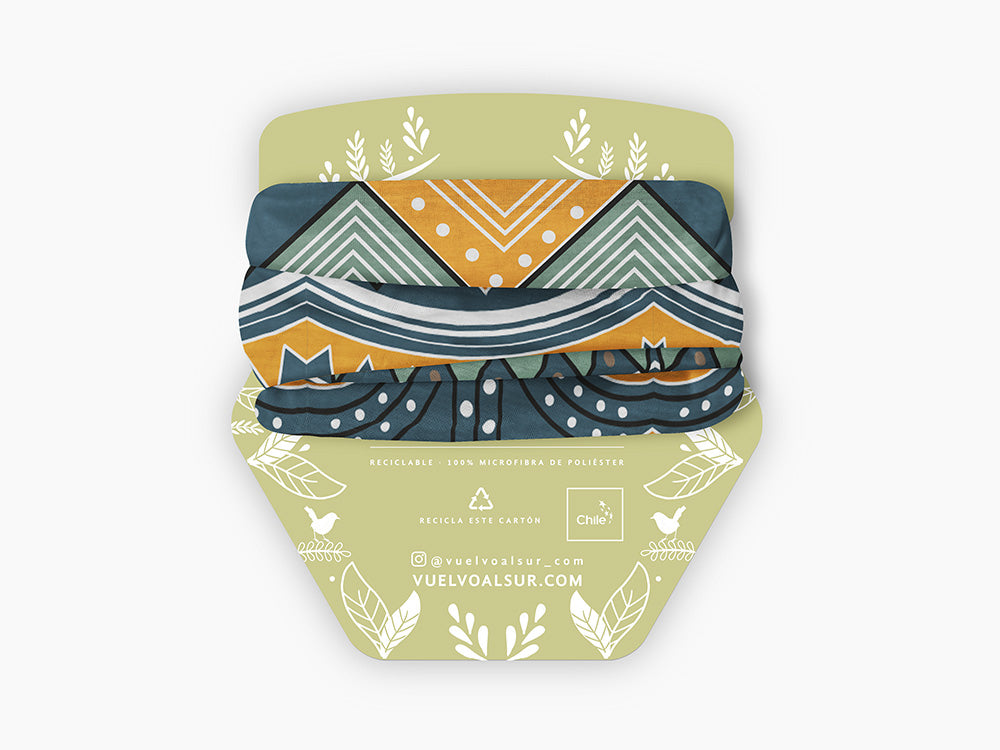 Bandana Cerámica Precolombina Azul