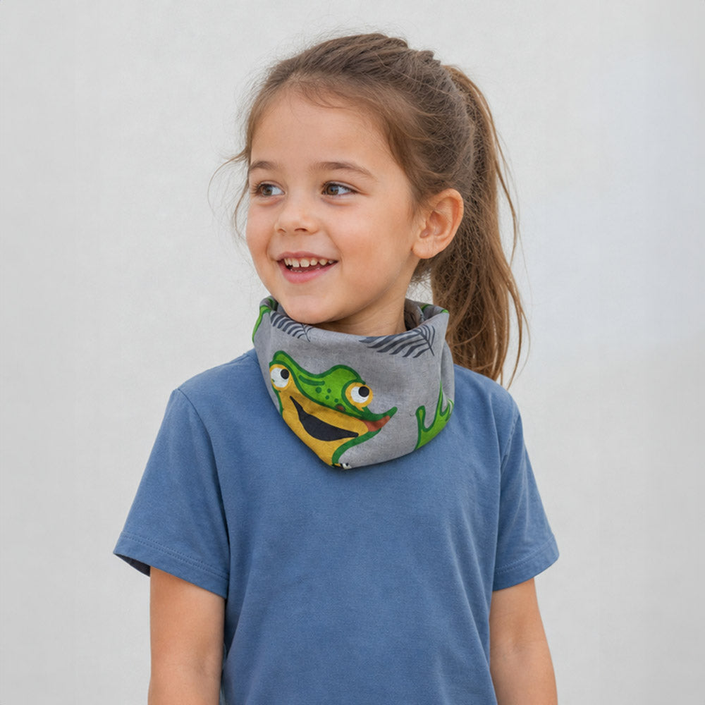 Bandana Infantil Ranita Darwin Gris