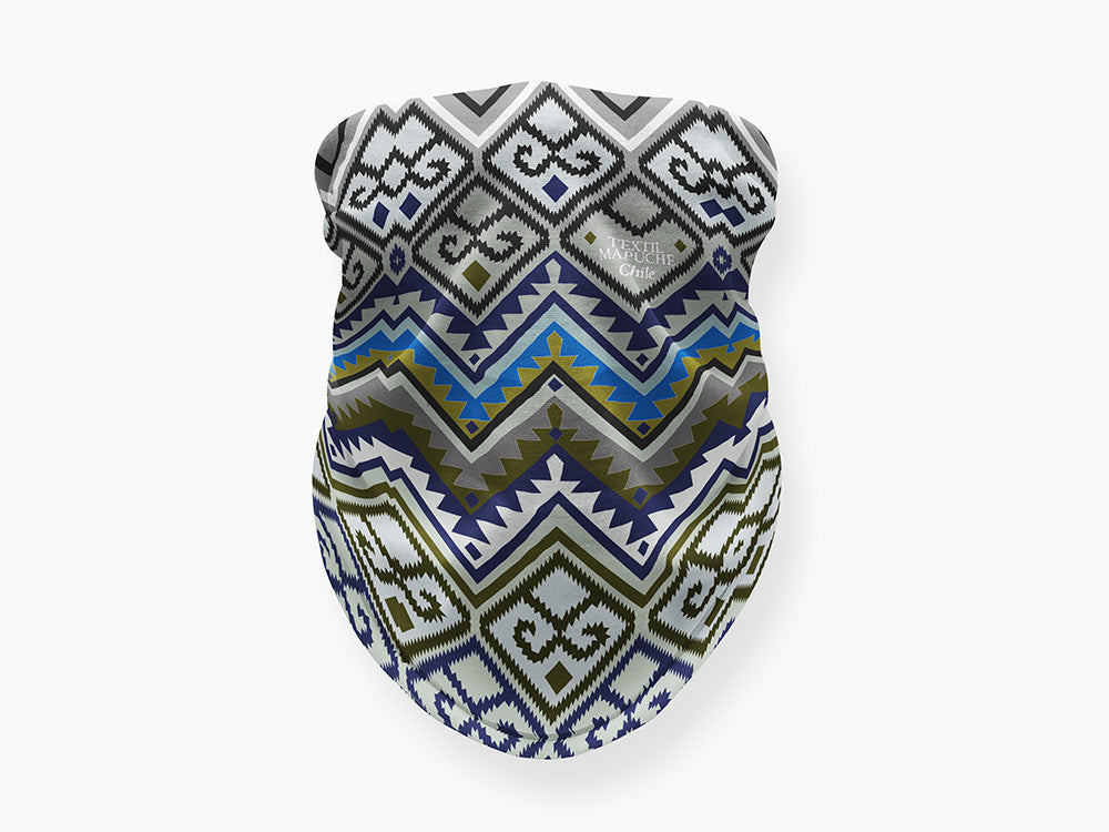 Bandana Textil Mapuche Azul