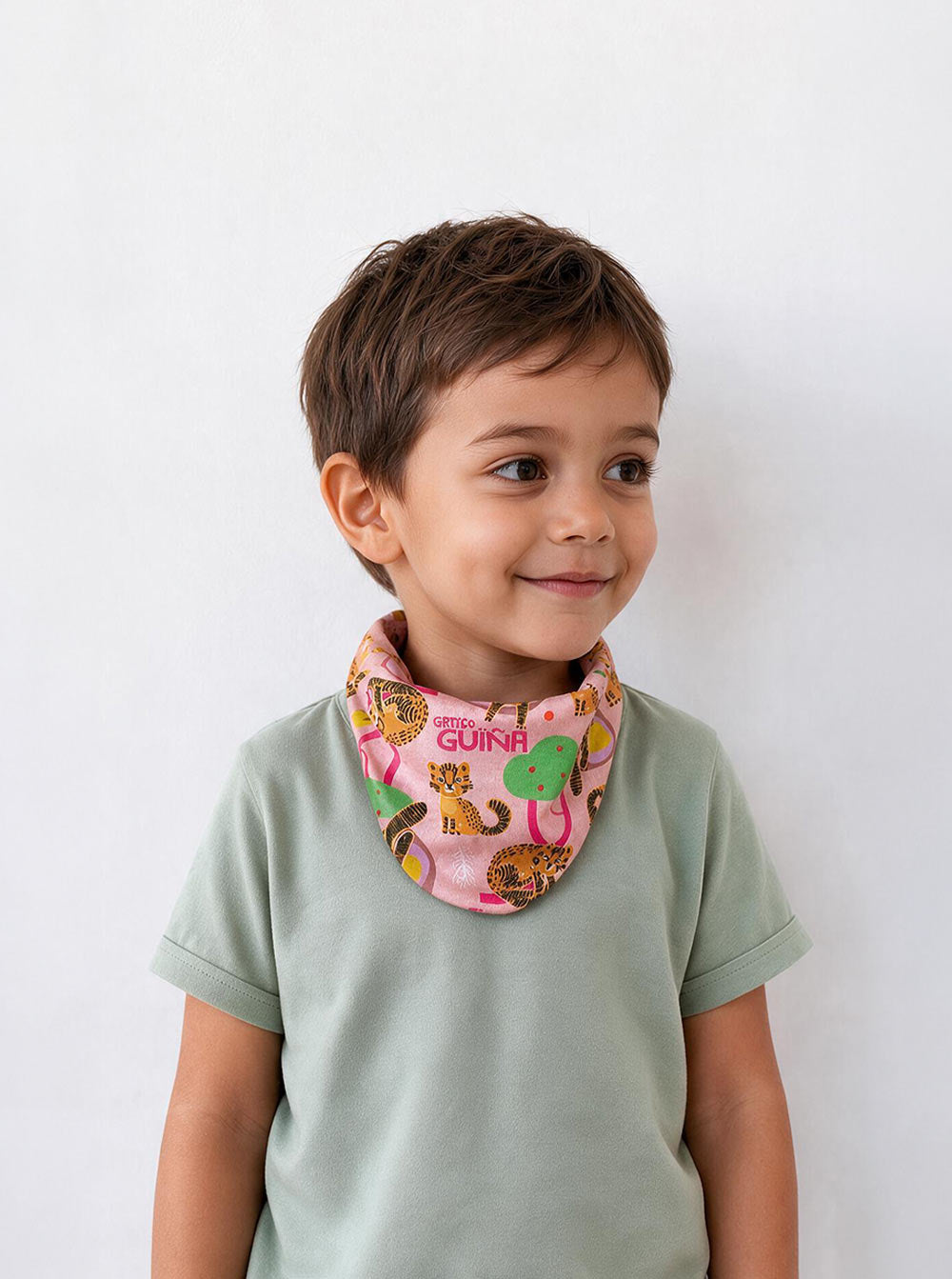 Bandana Infantil Gatito Guiña Trama