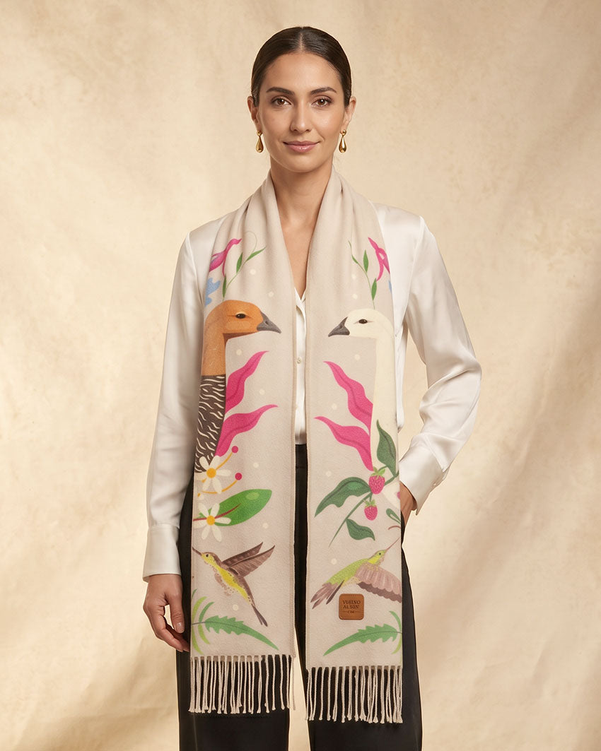 Bufanda con Alpaca Caiquenes del Sur