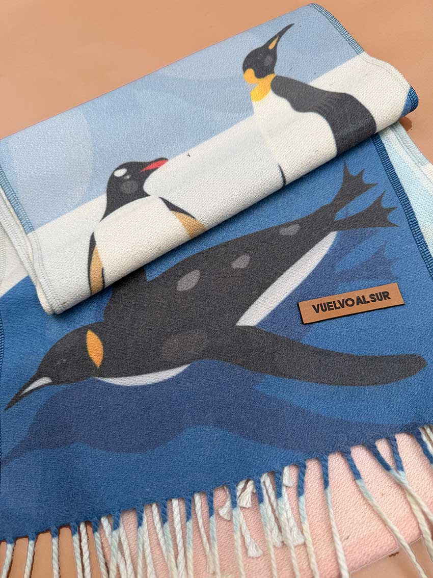 Scarf with Alpaca Penguins of Chile