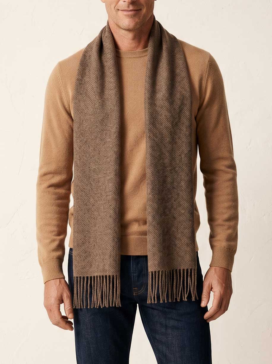 Bufanda Baby Alpaca Café | Vuelvo al Sur