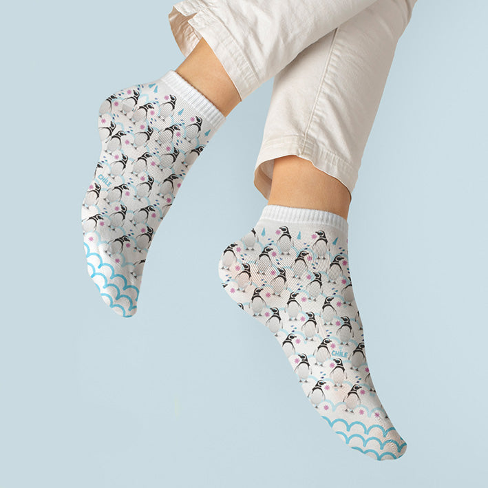 Patagonian Penguins Short Socks