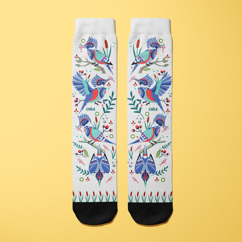 Calcetines Largos Martín Pescador Azul