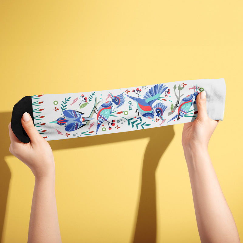 Calcetines Largos Martín Pescador Azul