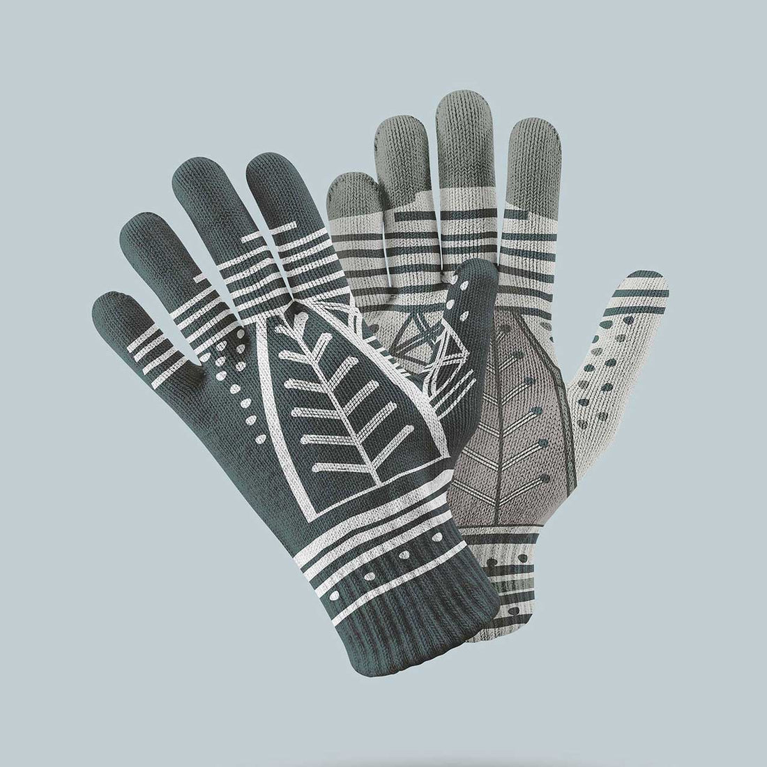 Guantes Diaguita Negro - Doble diseño