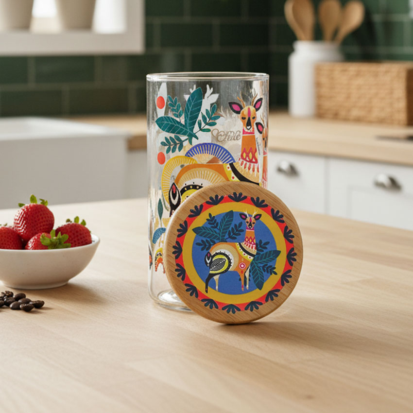 Frasco de Vidrio Decorativo Huemules