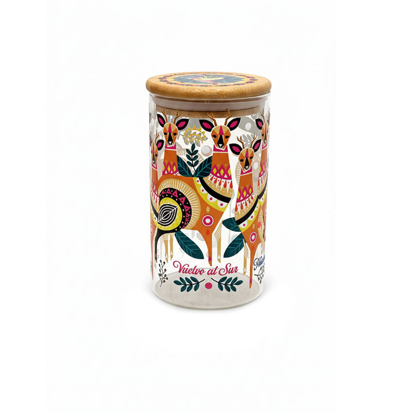 Frasco de Vidrio Decorativo Huemules
