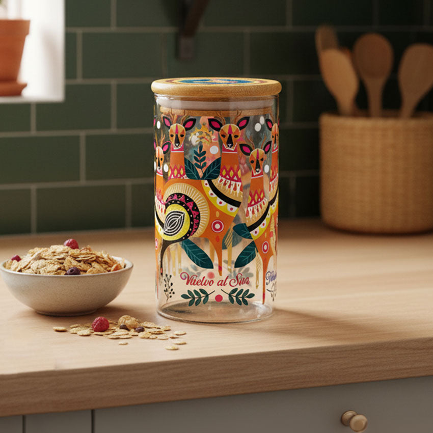 Frasco de Vidrio Decorativo Huemules