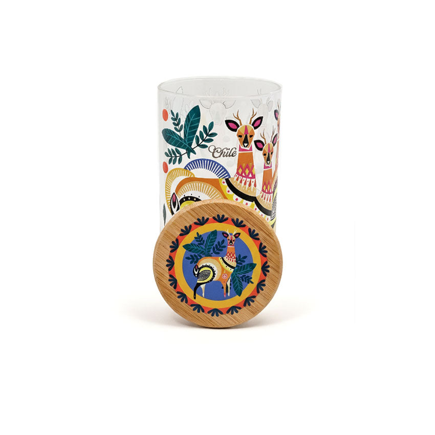 Frasco de Vidrio Decorativo Huemules