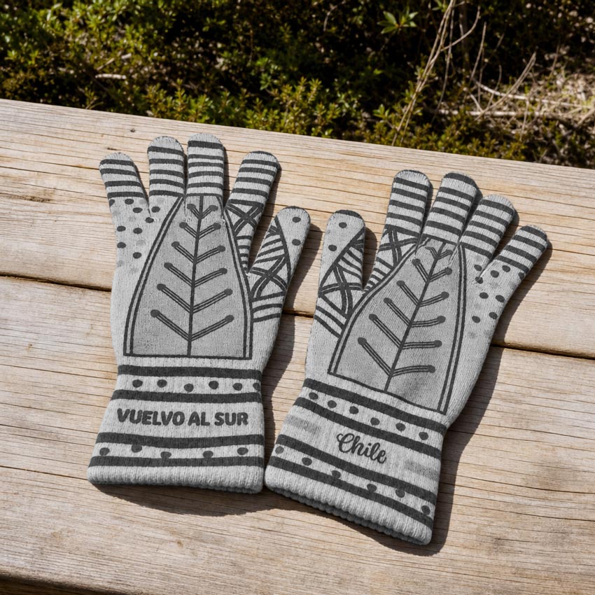 Guantes Diaguita Negro - Doble diseño