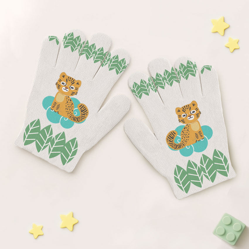 Guantes Print Infancia Gatito Guiña