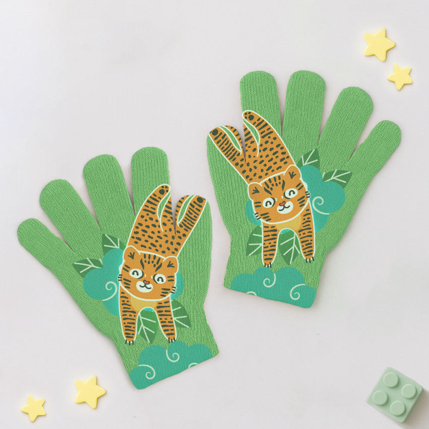 Guantes Print Infancia Gatito Guiña