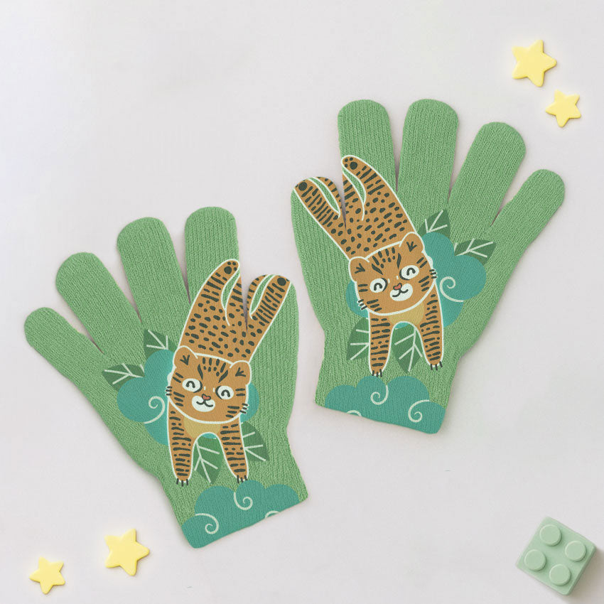 Guantes Print Infancia Gatito Guiña