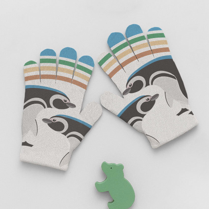 Guantes Print Infancia Pingüino Patagónico