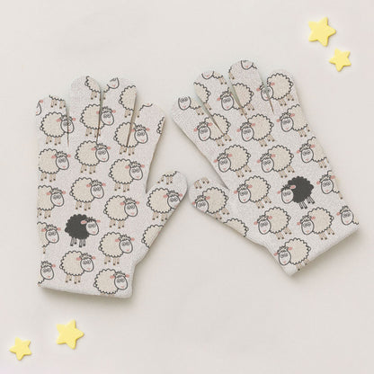 Guantes Print Infancia Ovejitas Verde