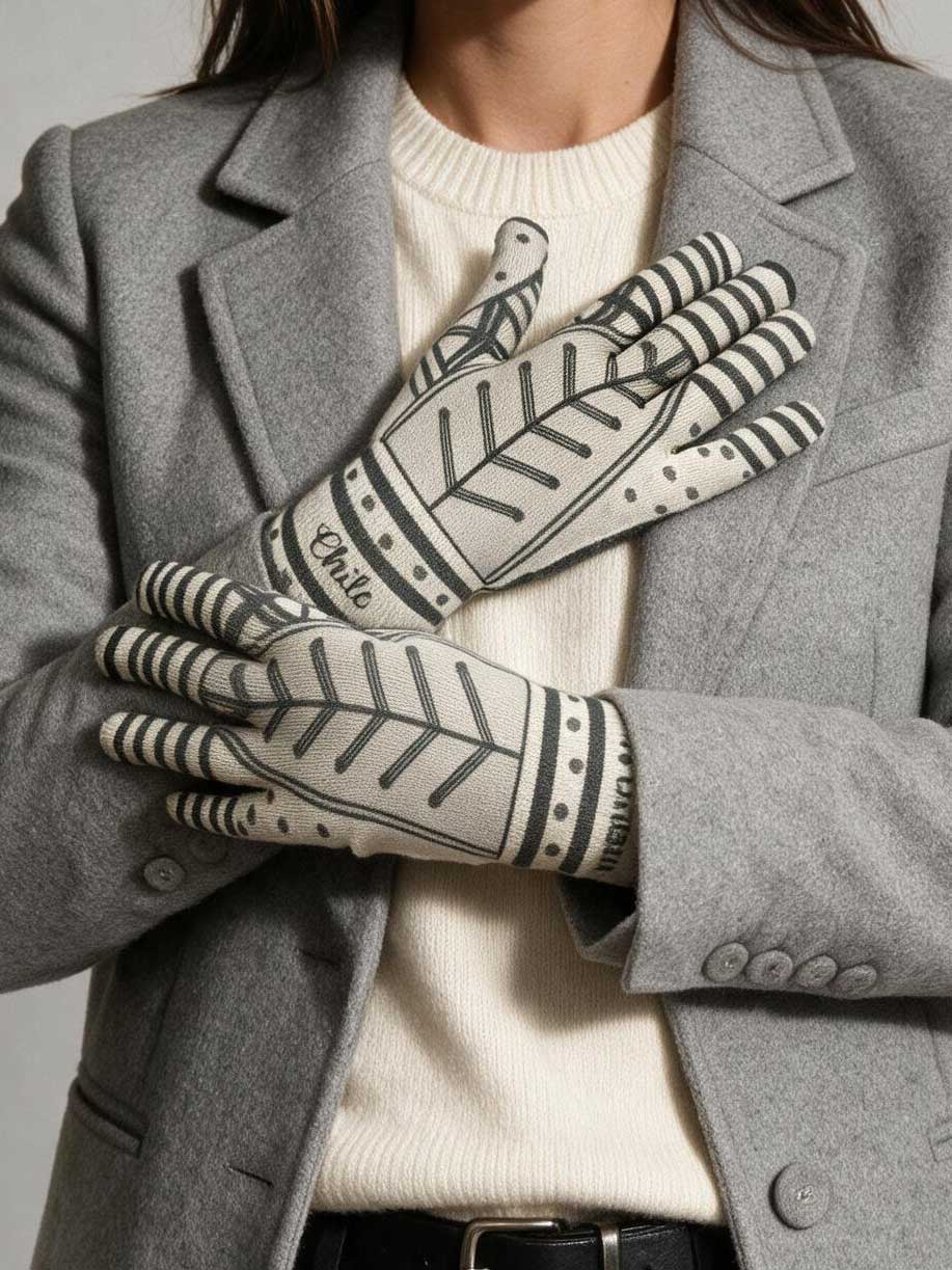 Guantes Diaguita Negro - Doble diseño