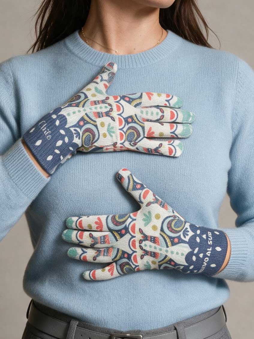 Guantes Huemul Azul- Doble Diseño